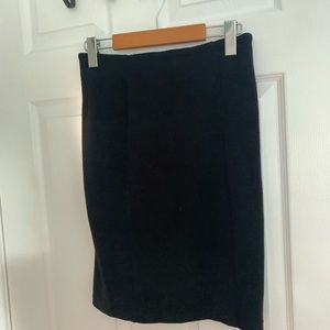 Black mini skirt